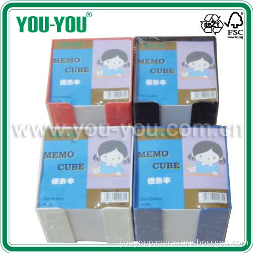 Memo Pad with Plastic Box/Memo Cube